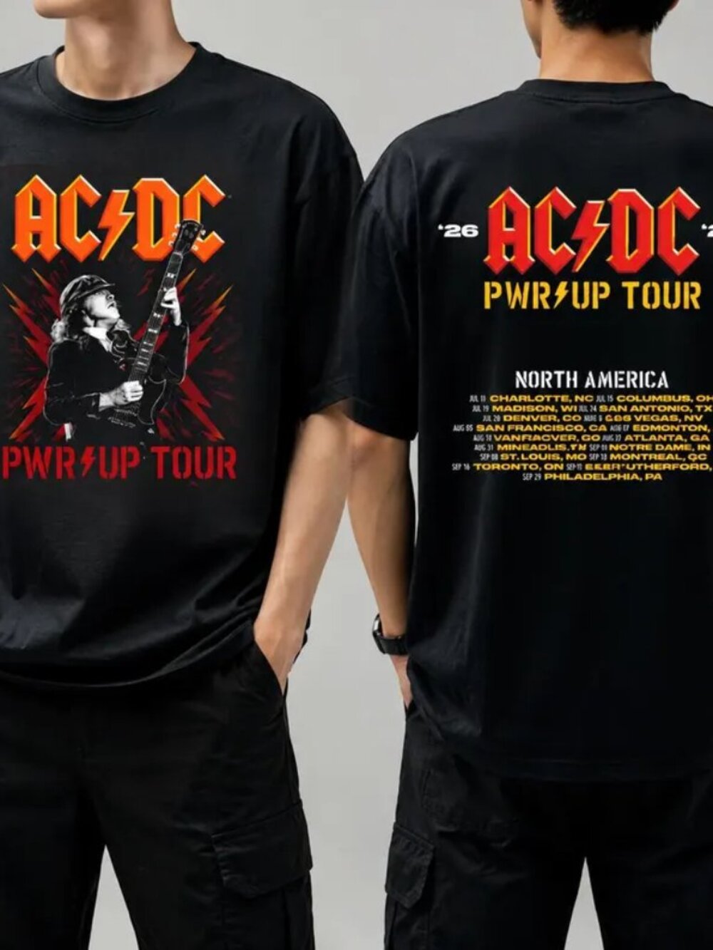ACDC Pwr Up World Tour 2026 Shirt, Rock Band ACDC Tour 2026 Shirt